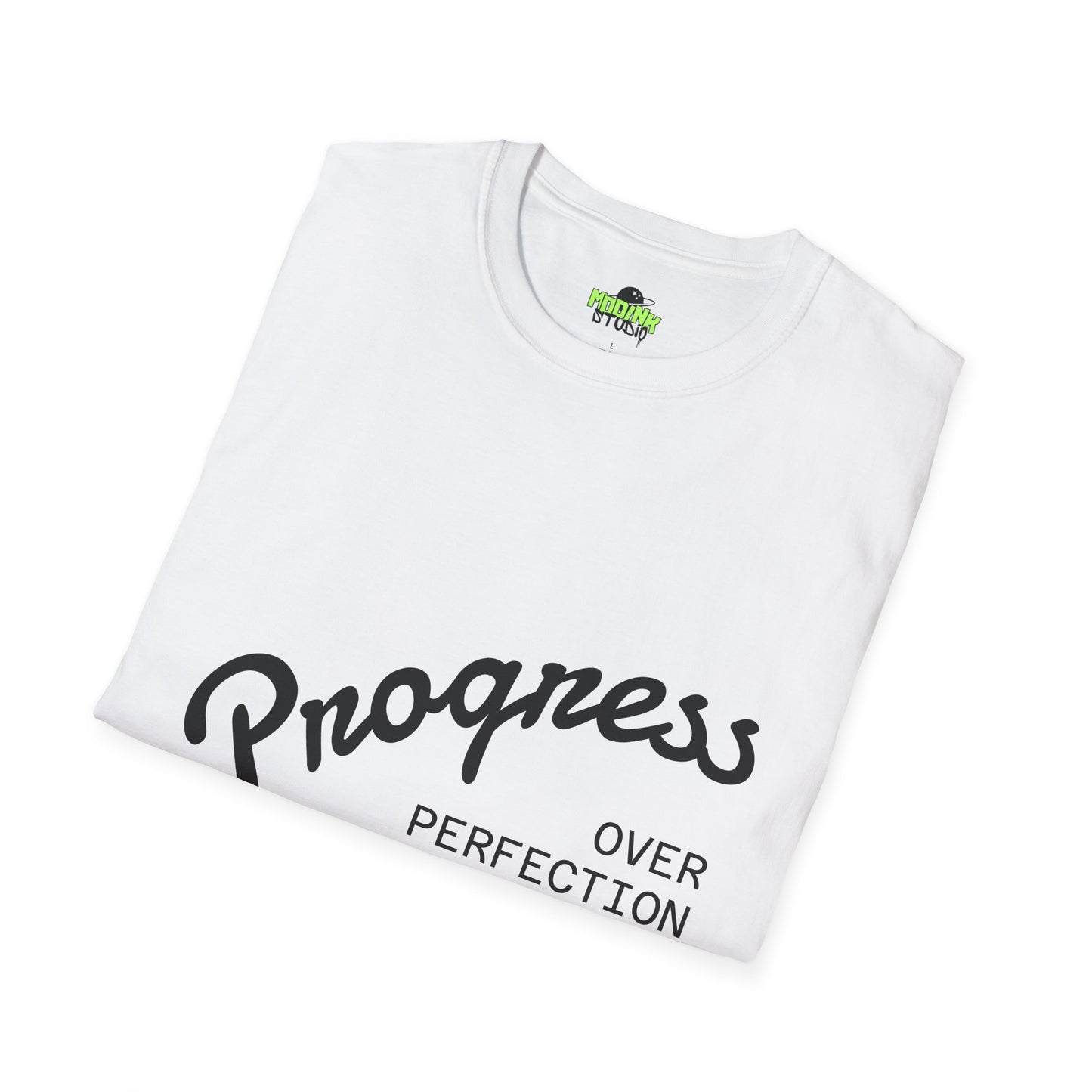 Progress Over Perfection Unisex T-Shirt, Inspirational Tee, Motivational Apparel, Gift for Students, Casual Wear, Everyday Comfort