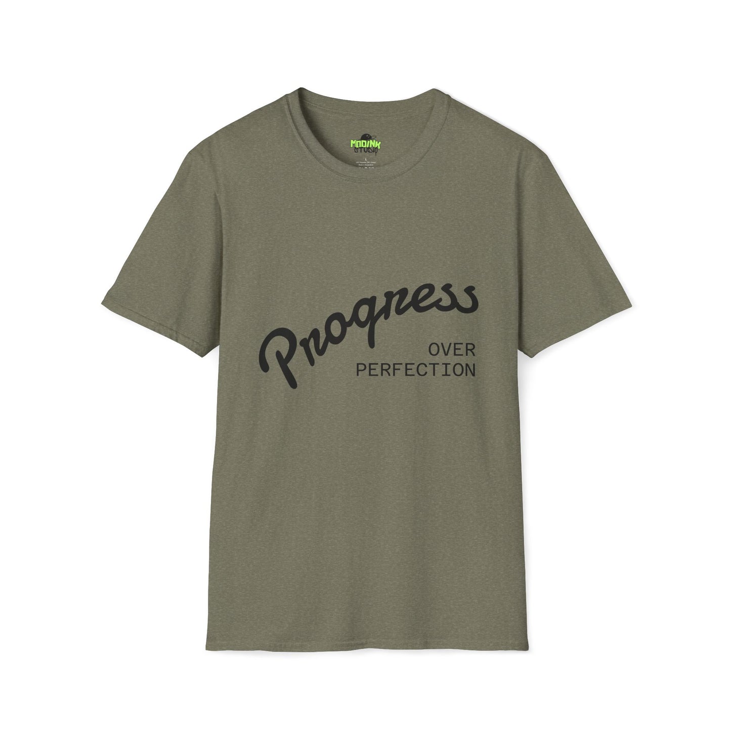 Progress Over Perfection Unisex T-Shirt, Inspirational Tee, Motivational Apparel, Gift for Students, Casual Wear, Everyday Comfort