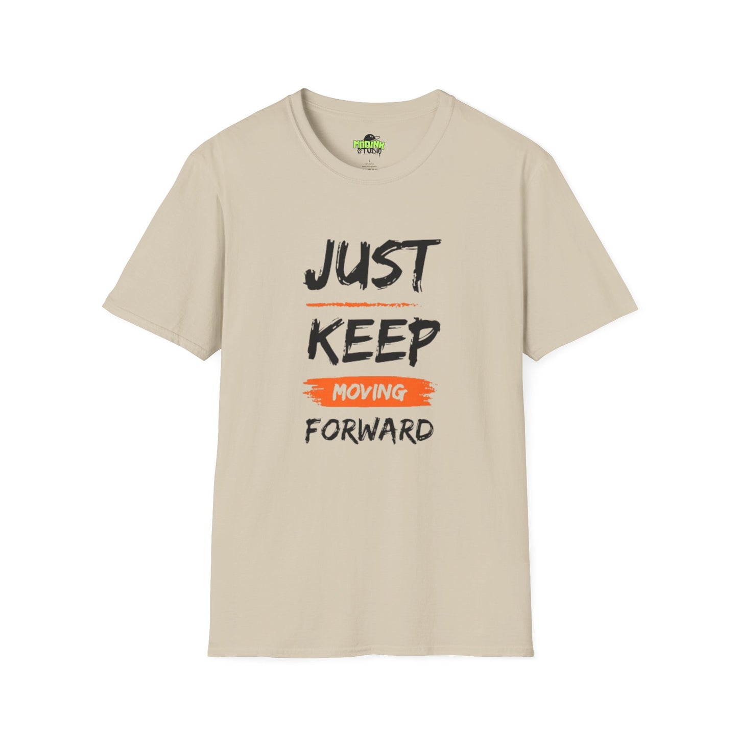 Motivational T-Shirt - Just Keep Moving Forward, Inspirational Gift, Unisex Tee, Casual Wear, Gym Shirt, Positive Quote Apparel, Comfortable Tee