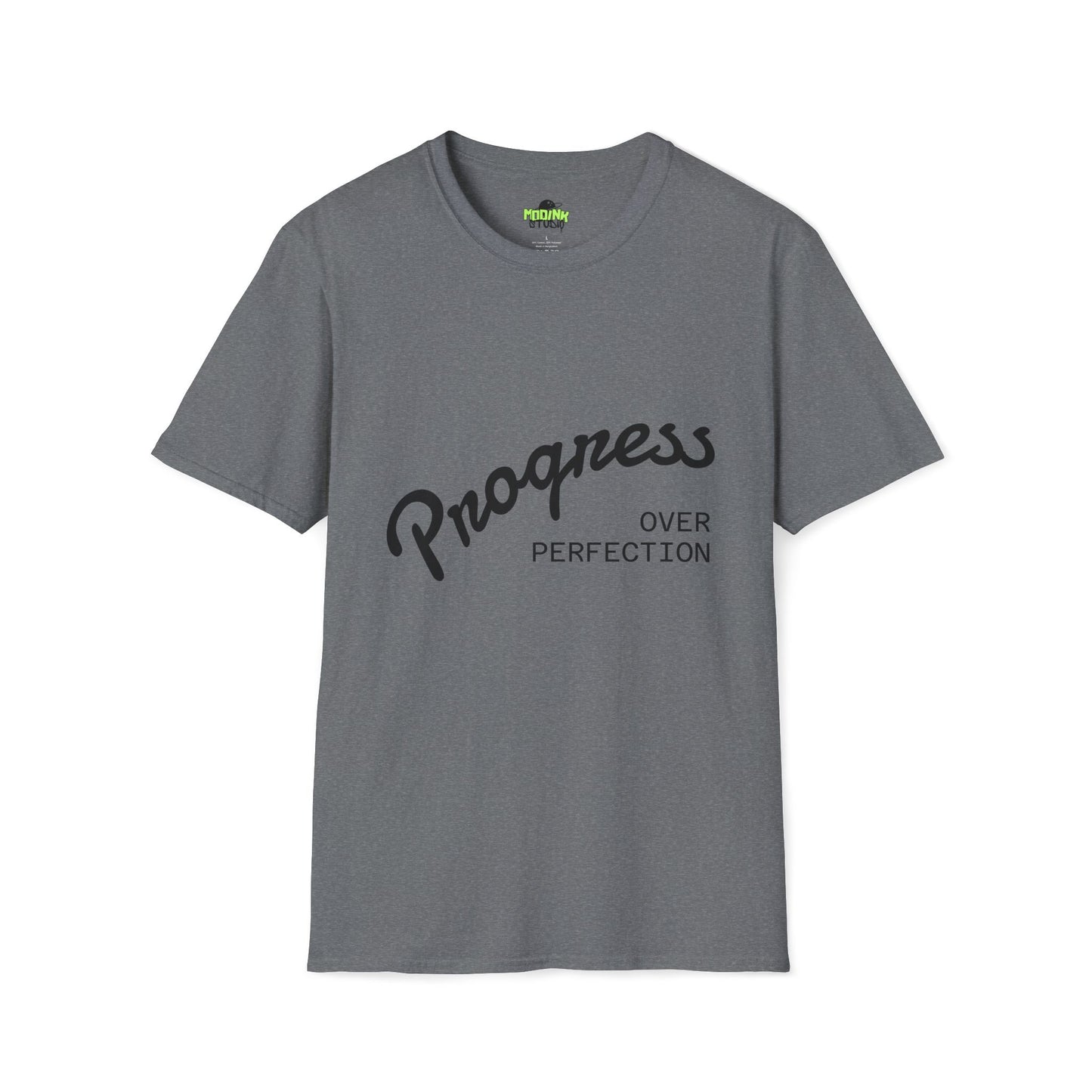 Progress Over Perfection Unisex T-Shirt, Inspirational Tee, Motivational Apparel, Gift for Students, Casual Wear, Everyday Comfort