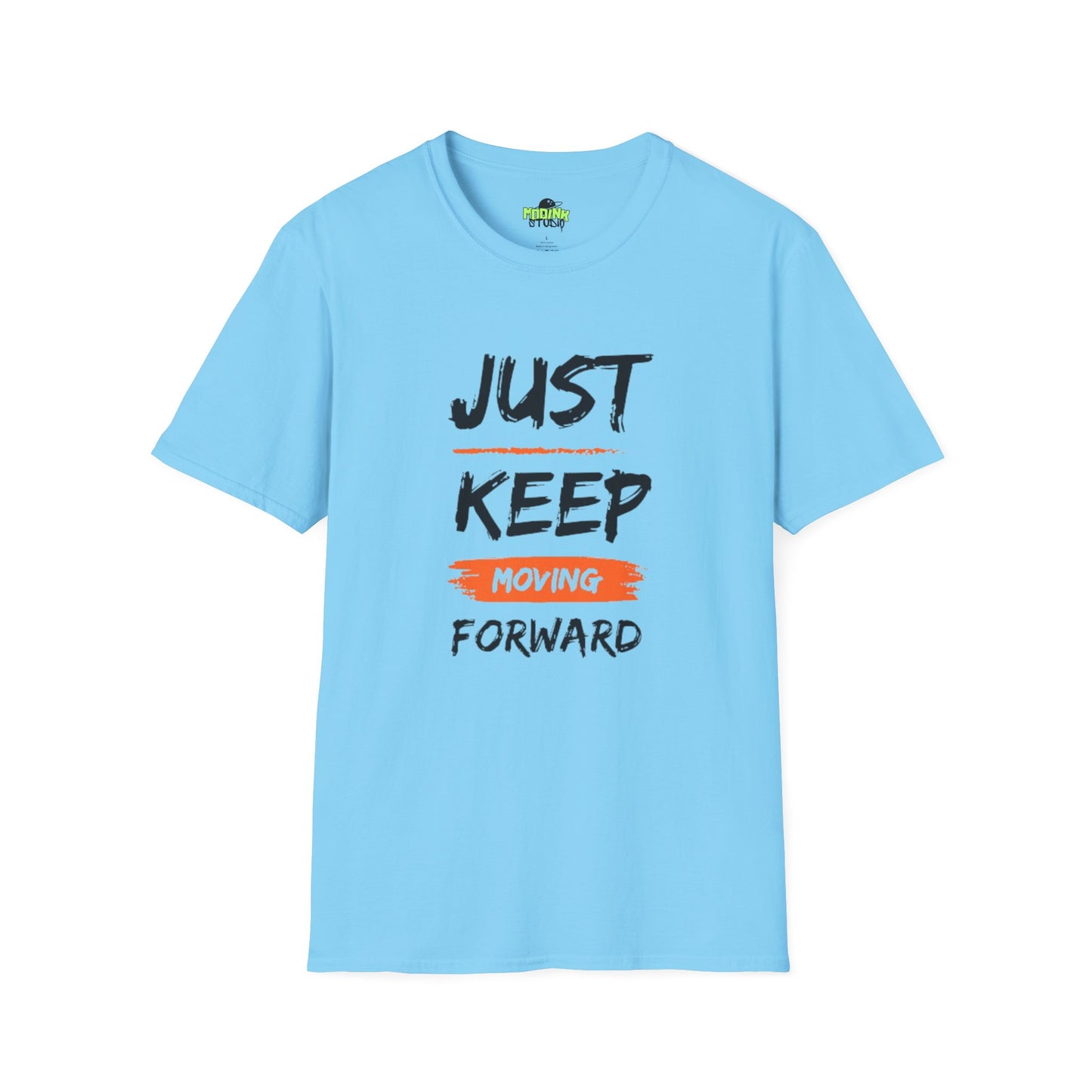 Motivational T-Shirt - Just Keep Moving Forward, Inspirational Gift, Unisex Tee, Casual Wear, Gym Shirt, Positive Quote Apparel, Comfortable Tee