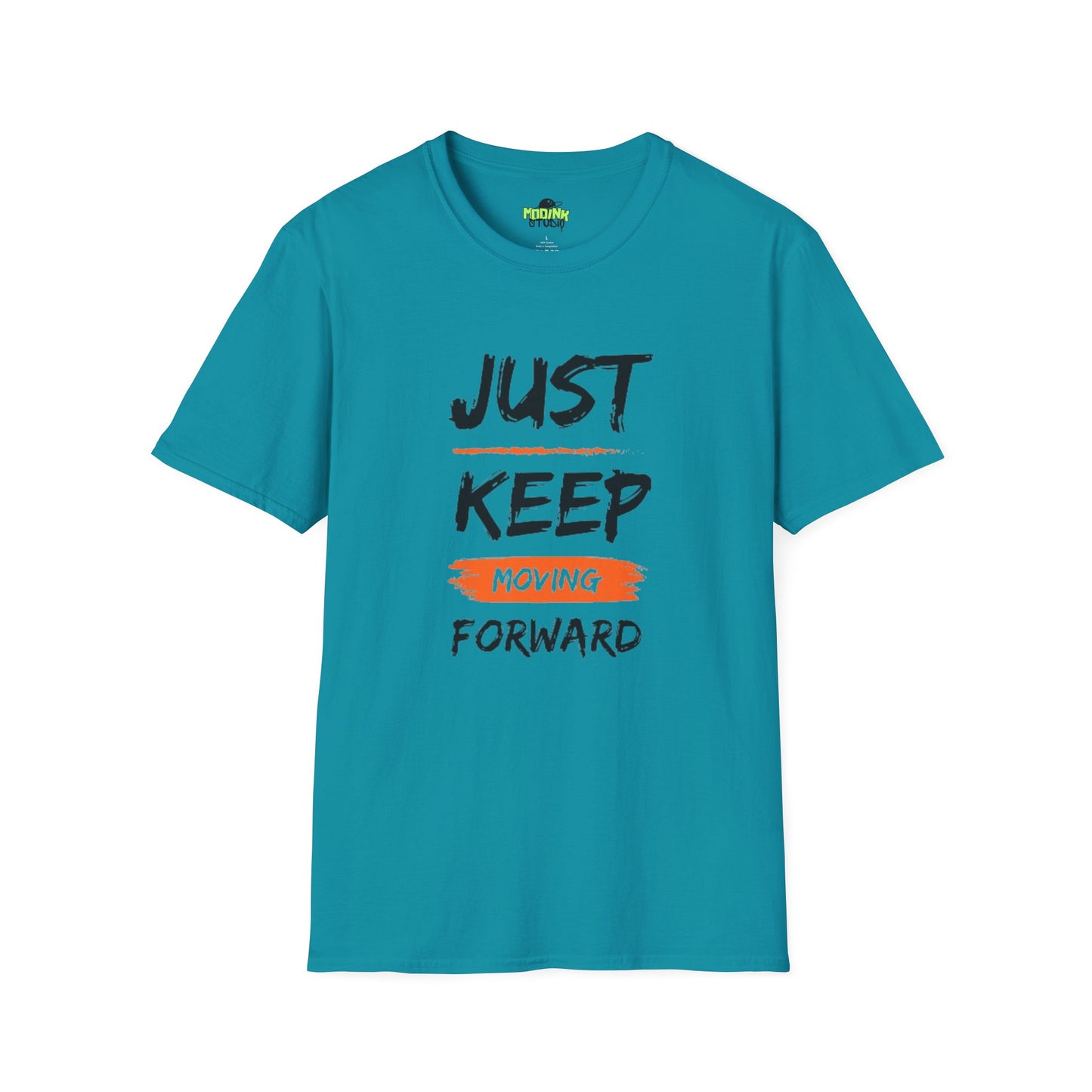 Motivational T-Shirt - Just Keep Moving Forward, Inspirational Gift, Unisex Tee, Casual Wear, Gym Shirt, Positive Quote Apparel, Comfortable Tee