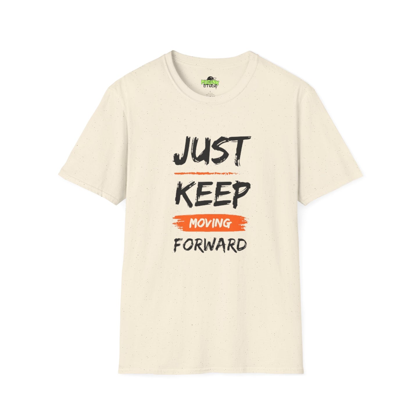 Motivational T-Shirt - Just Keep Moving Forward, Inspirational Gift, Unisex Tee, Casual Wear, Gym Shirt, Positive Quote Apparel, Comfortable Tee