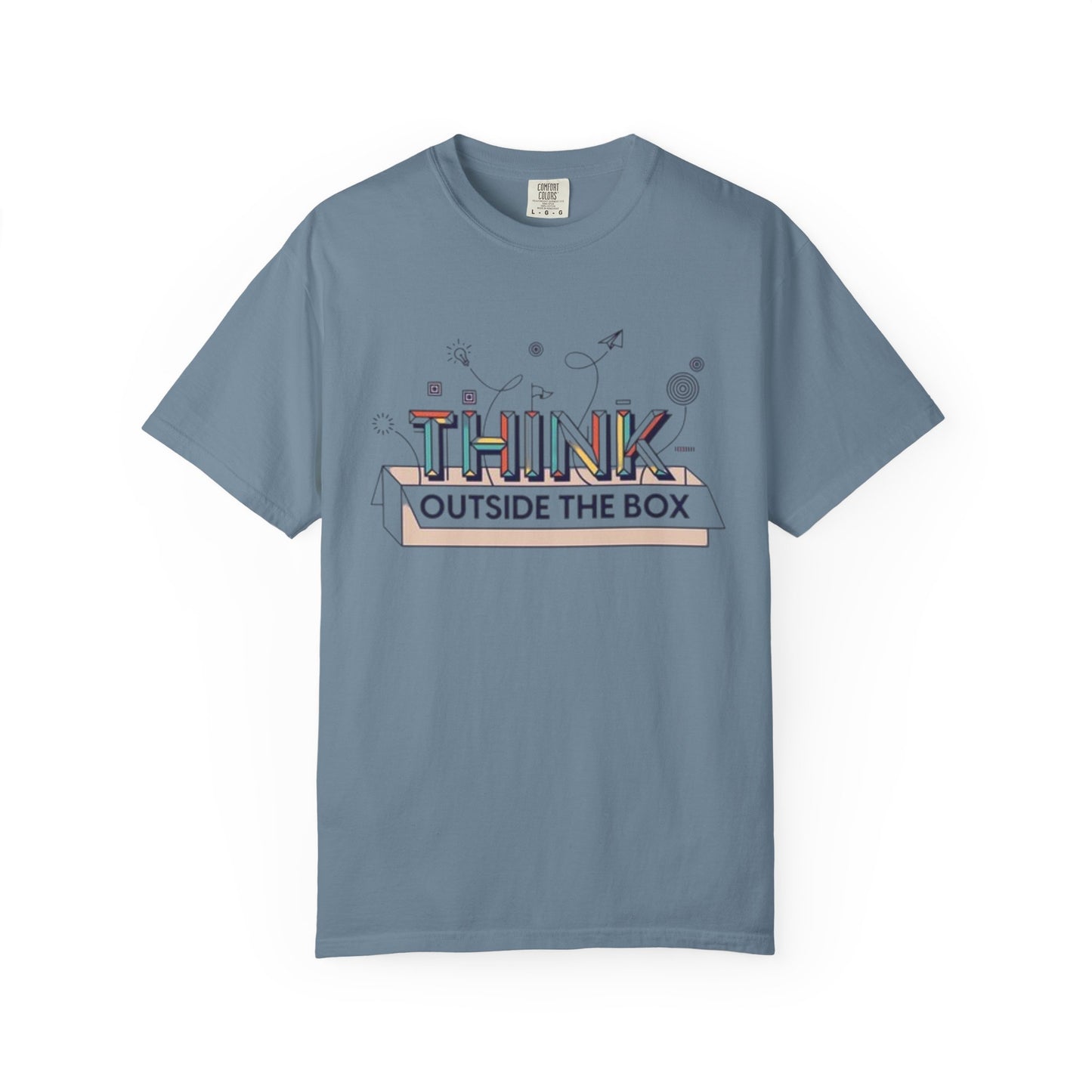 Creative Think Outside the Box T-Shirt, Unisex Inspirational Tee, Gift for Students, Fun Graphic Shirt, Casual Wear for All Occasions, Comfort Clothing