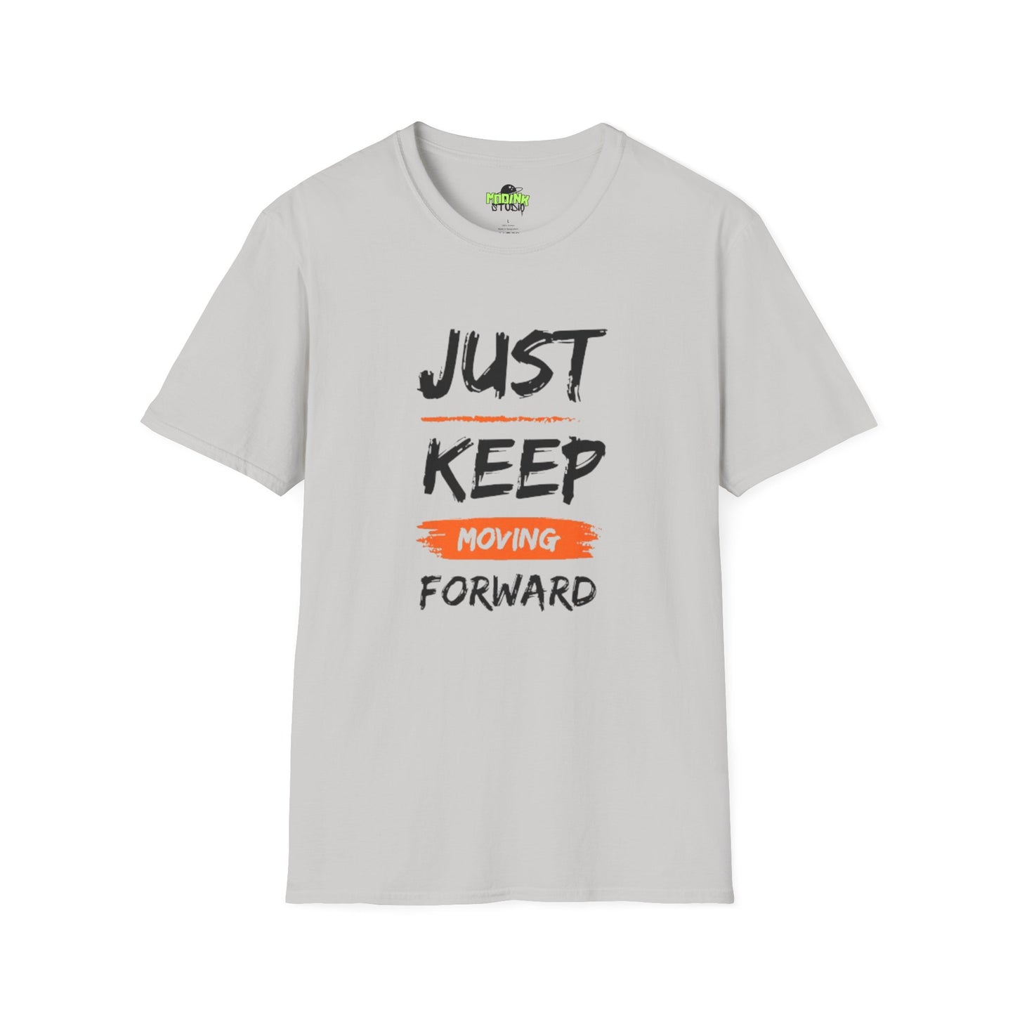 Motivational T-Shirt - Just Keep Moving Forward, Inspirational Gift, Unisex Tee, Casual Wear, Gym Shirt, Positive Quote Apparel, Comfortable Tee