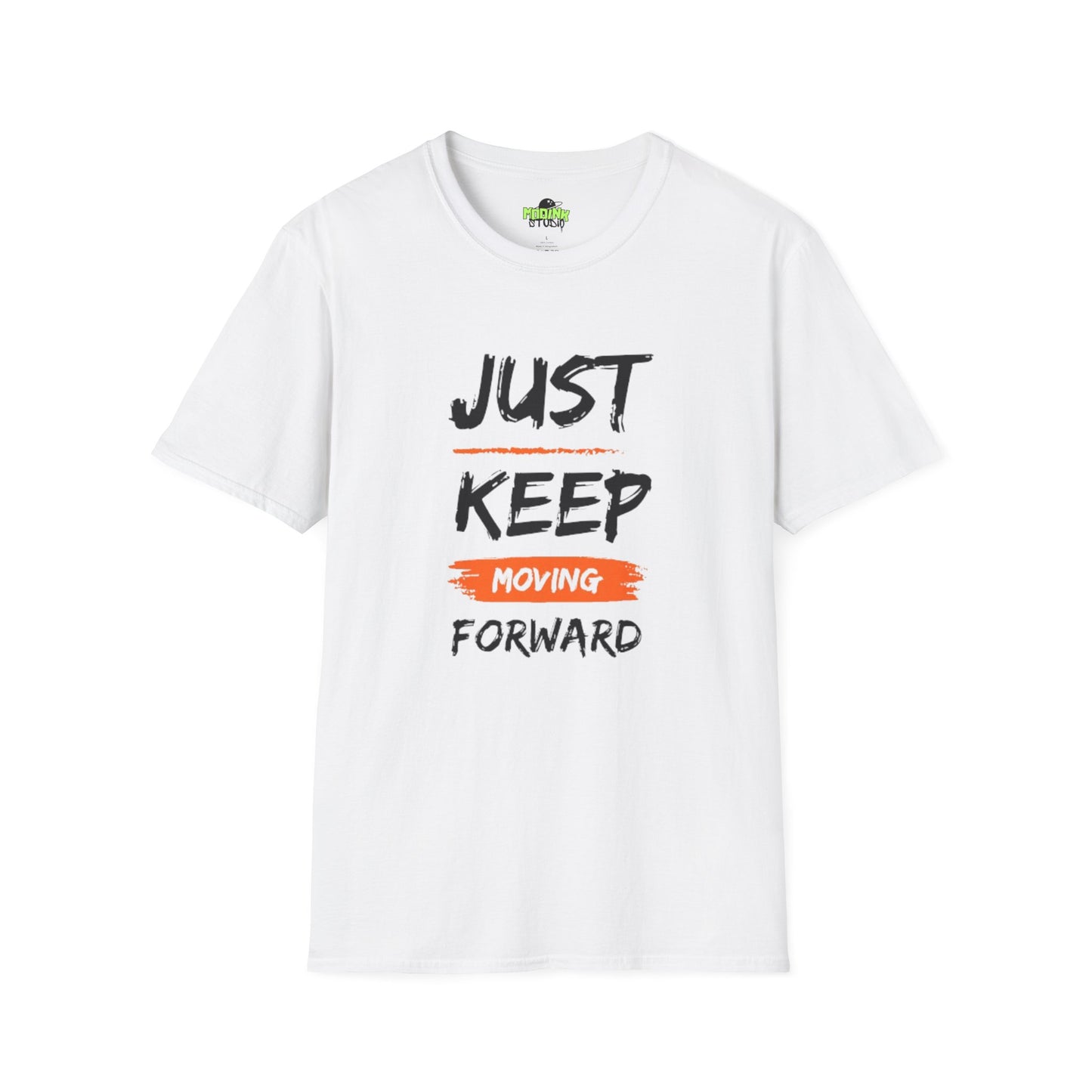 Motivational T-Shirt - Just Keep Moving Forward, Inspirational Gift, Unisex Tee, Casual Wear, Gym Shirt, Positive Quote Apparel, Comfortable Tee