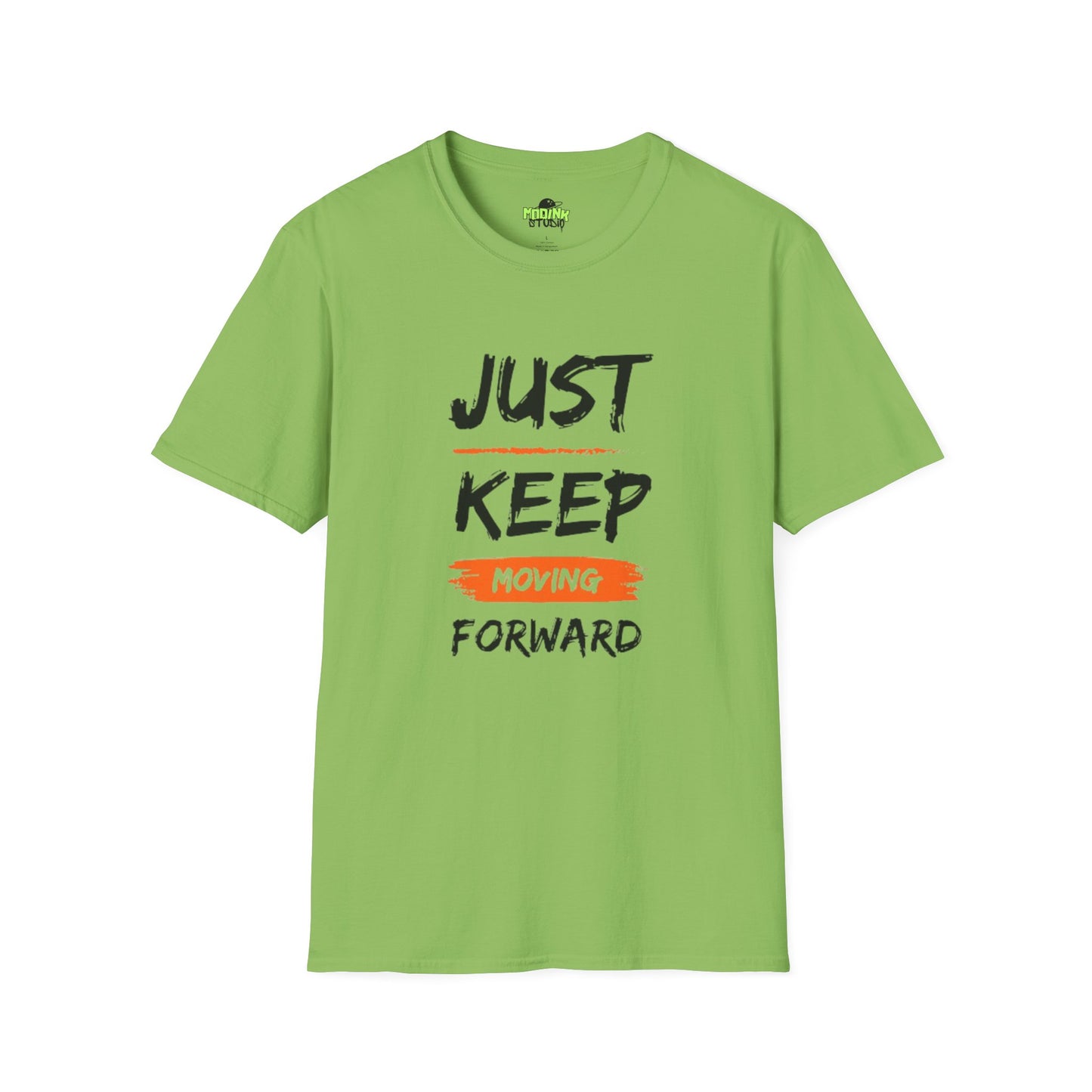 Motivational T-Shirt - Just Keep Moving Forward, Inspirational Gift, Unisex Tee, Casual Wear, Gym Shirt, Positive Quote Apparel, Comfortable Tee