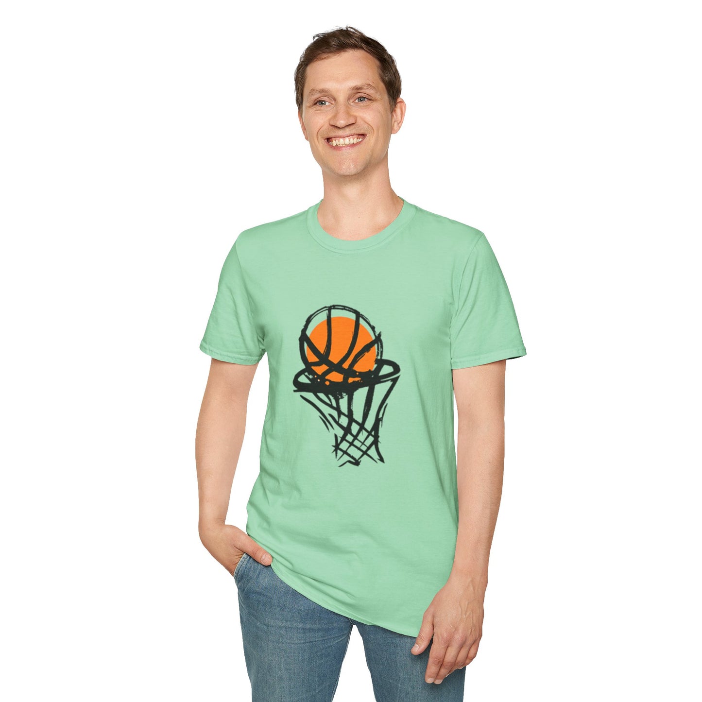 Basketball Lover Unisex Softstyle T-Shirt | Perfect for Sports Fans, Gifts for Athletes, Casual Wear, Game Day Outfit