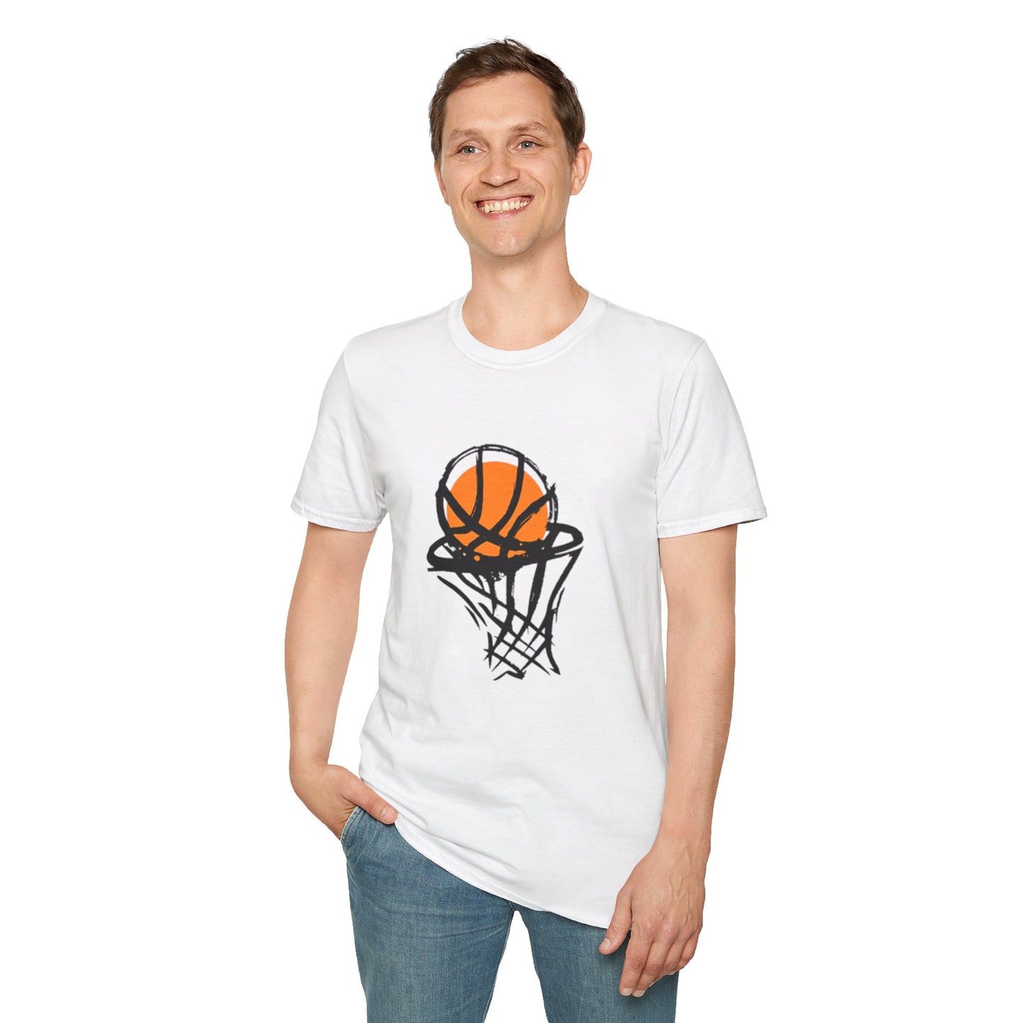 Basketball Lover Unisex Softstyle T-Shirt | Perfect for Sports Fans, Gifts for Athletes, Casual Wear, Game Day Outfit