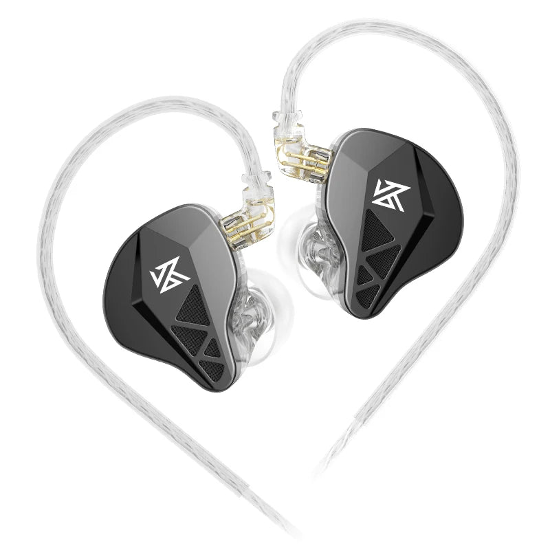 KZ EDXS IEM Earphones Dynamic Driver Bass Wired Earbuds Sport Noise Cancelling High Res in Ear Earphone with Detachable Cable