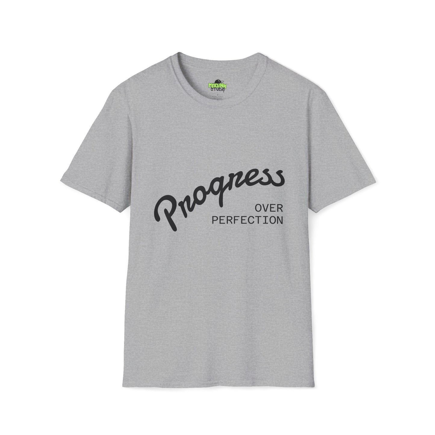 Progress Over Perfection Unisex T-Shirt, Inspirational Tee, Motivational Apparel, Gift for Students, Casual Wear, Everyday Comfort
